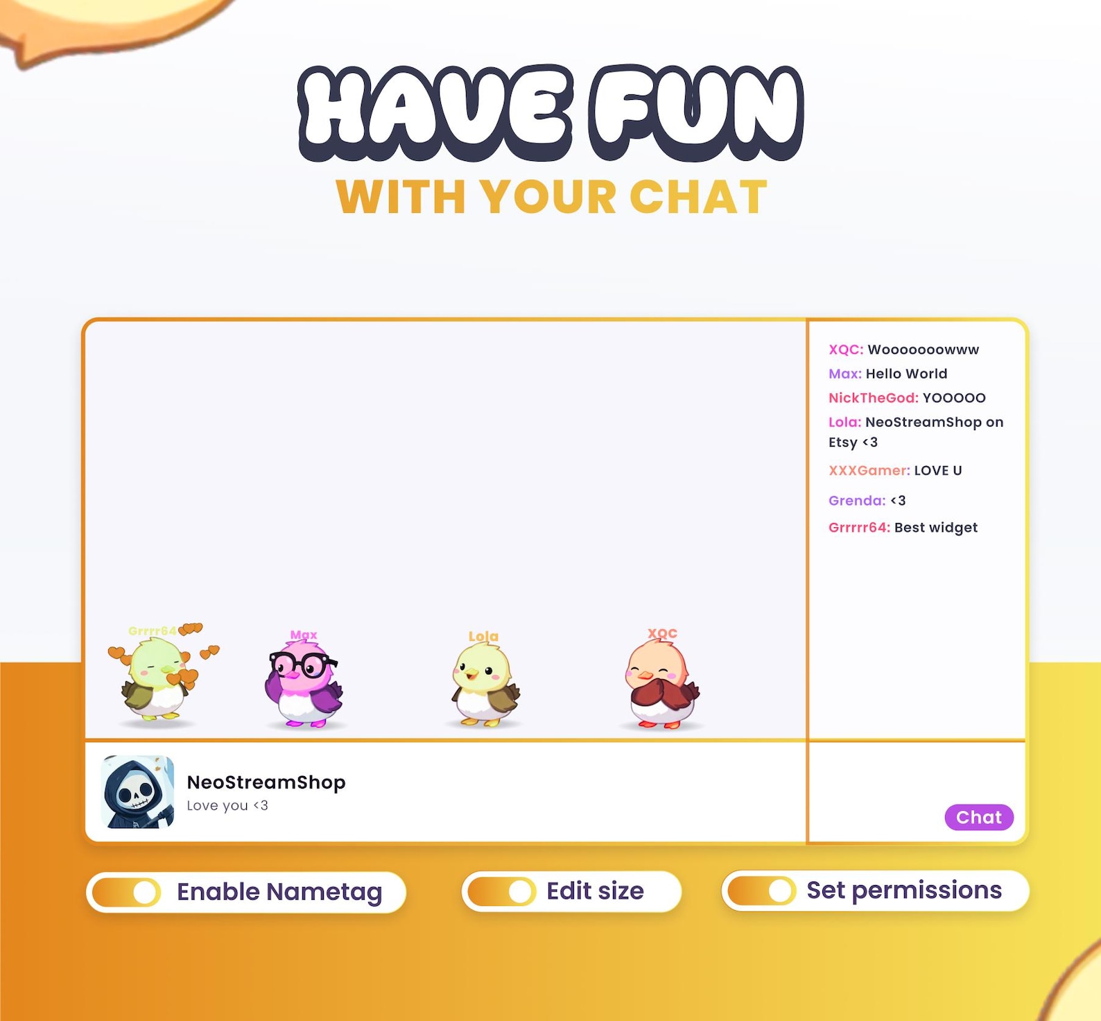 Stream Widget: Interactive Ducks for Twitch & Youtube (instant Download ...