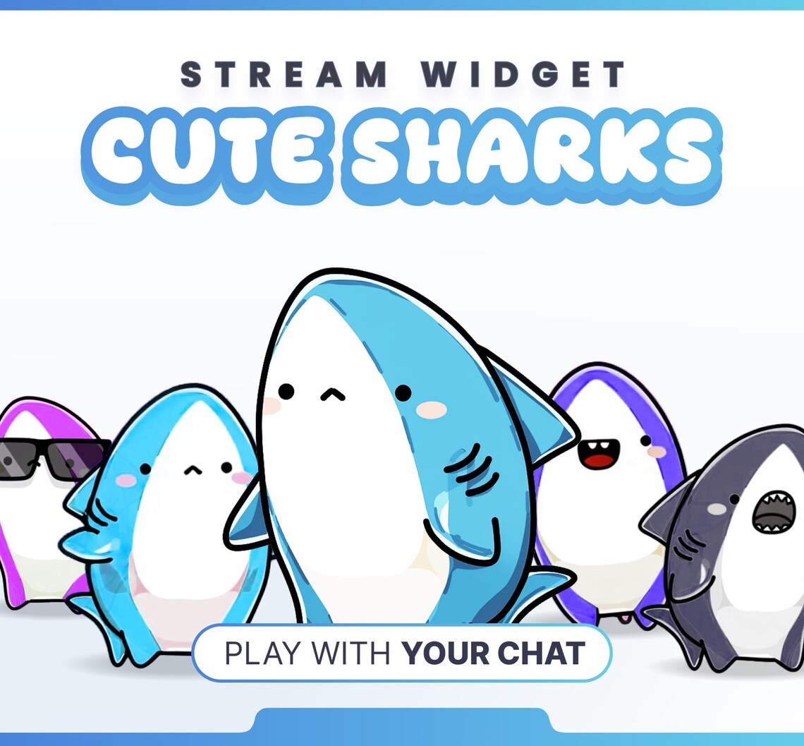 STREAM WIDGET - SHARKS // Twitch & Youtube - Work With Streamelements ...