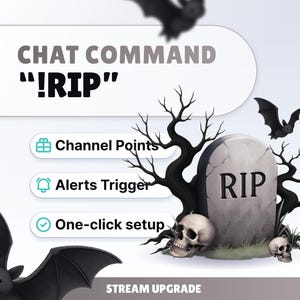 WIDGET DE COMANDO DE TRANSMISIÓN - Rip - Comando de chat para Twitch y YouTube // Descarga instantánea