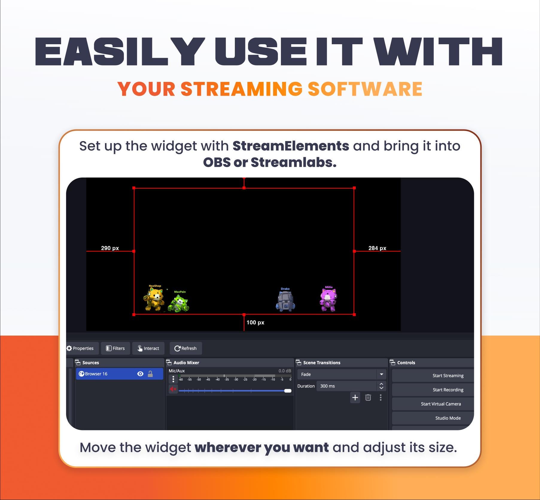 MEGACATS Stream Widget for Twitch & Youtube - Streamelements (instant ...