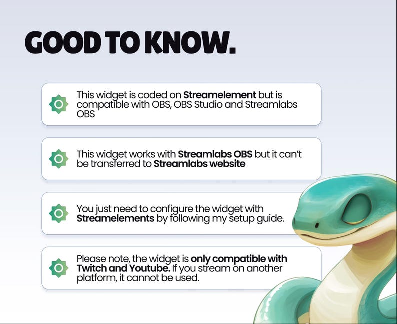 REACTIVE STREAM PET - Snake - Twitch Widget - Hd Files - Instant ...
