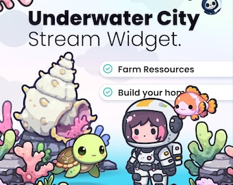 STREAM UNDERWATER CITY - Twitch Village - Earn Rewards, Upgrade your base and more! Twitch and Youtube
