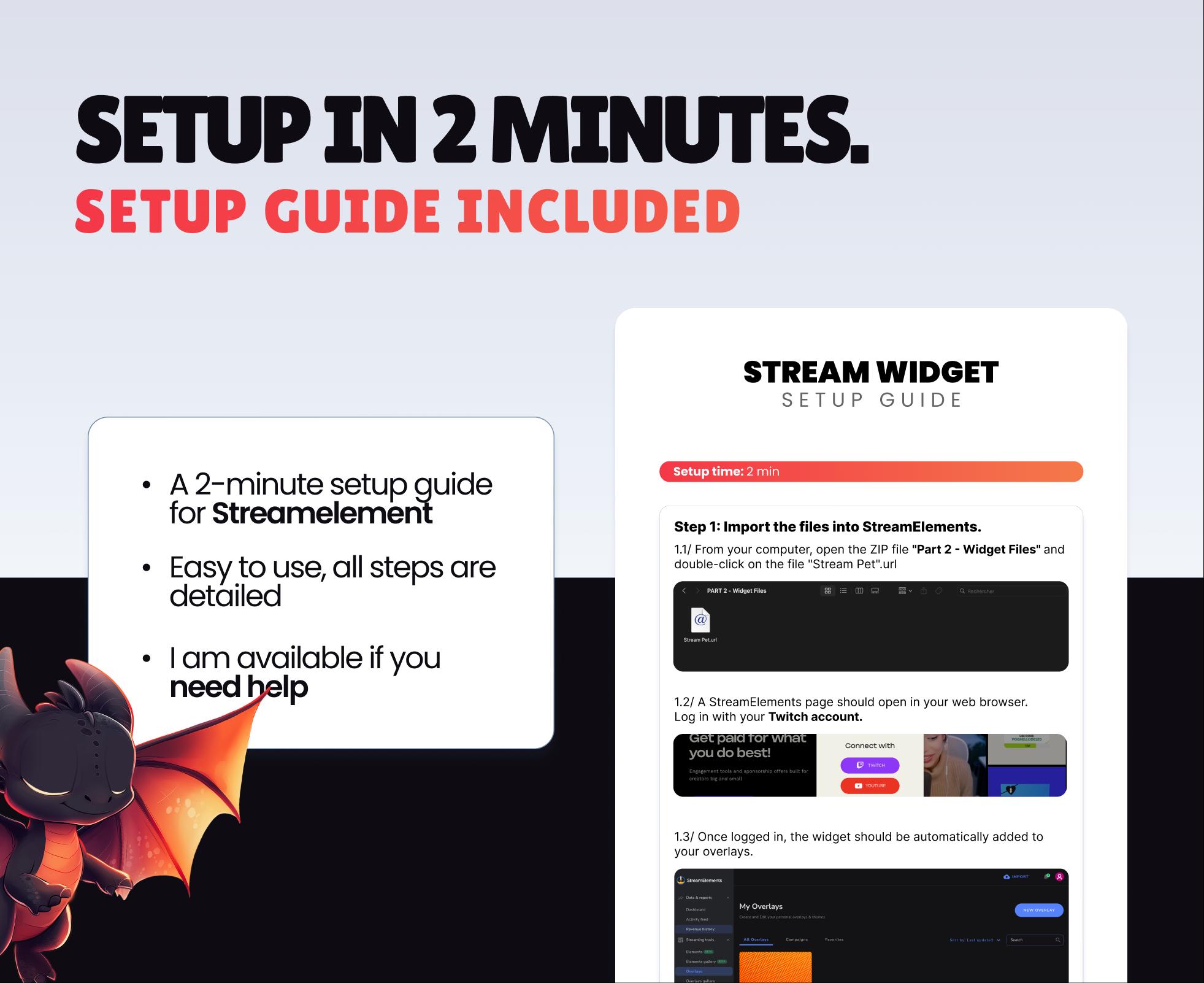 REACTIVE STREAM PET - Fire Dragon - Twitch Widget - Hd Files - Instant ...