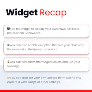 Stream Widget - Live News - Simulate a Live TV Set - Twitch and Youtube ...