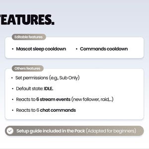 REACTIVE STREAM PET - Grey Wolf - Twitch Widget - Hd Files - Instant download - Setup with StreamElements // Compatible with Obs image 4