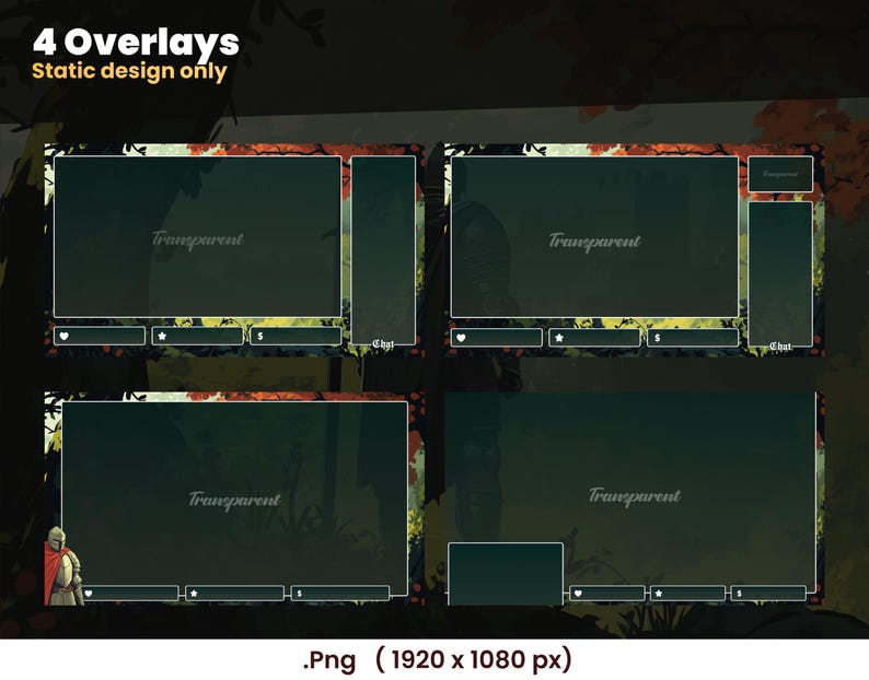 Twitch Streampack Knight | Epic Knights Overlays | OBS | Chivalery ...