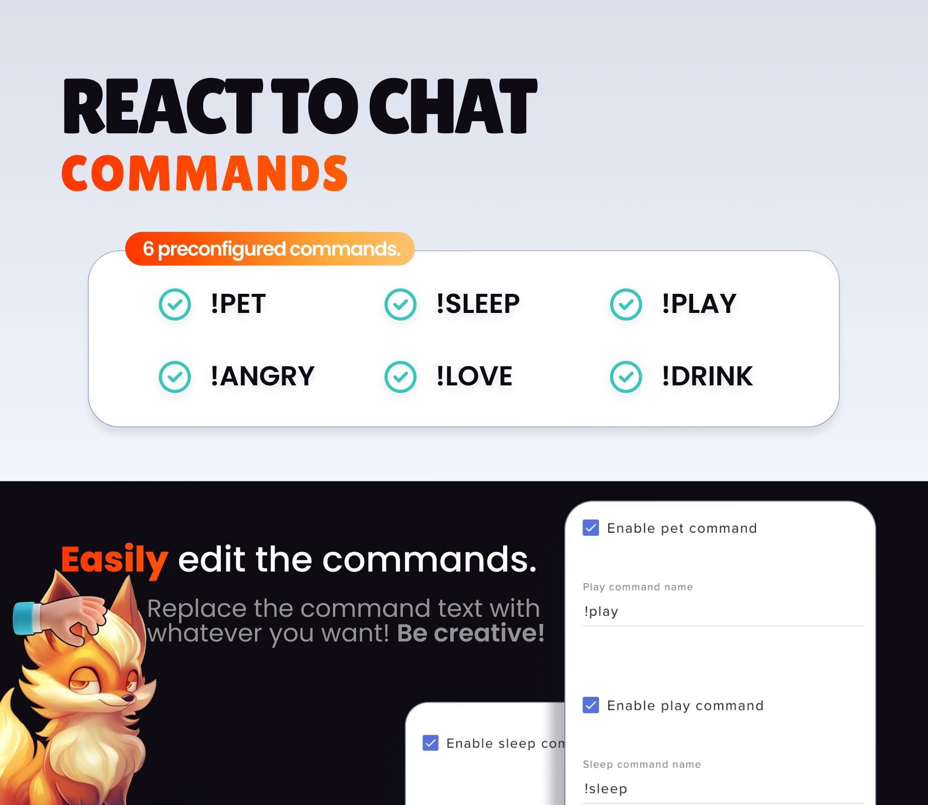 REACTIVE STREAM PET - Fire Fox - Twitch Widget - Hd Files - Instant ...