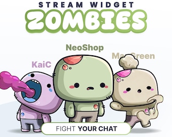 Zombie Stream Widget for Twitch & YouTube - StreamElements (Instant Download)