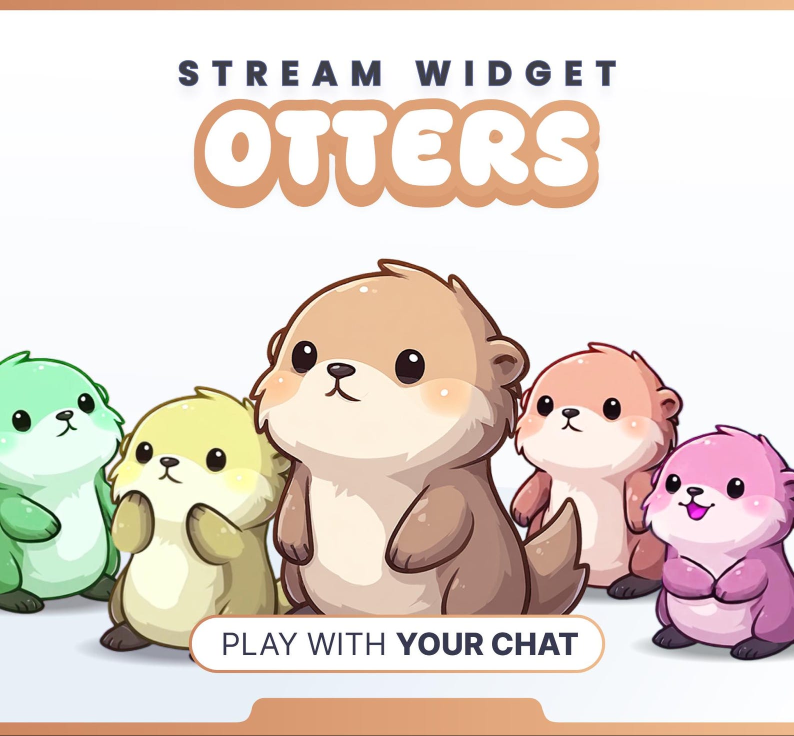 STREAM WIDGET - Otters // Twitch & Youtube - Work With Streamelements ...