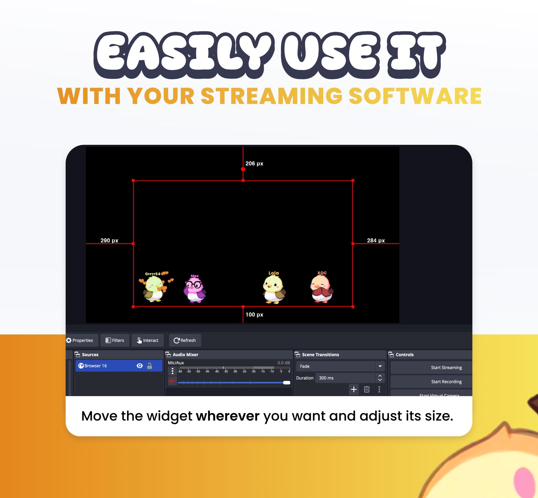 Stream Widget: Interactive Ducks for Twitch & Youtube (instant Download ...