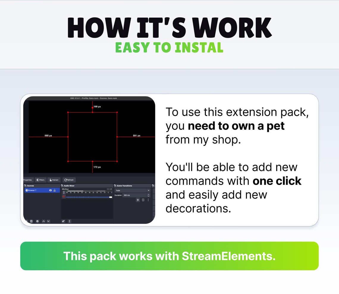 EXTENSION KIT - Reactive Stream Pet - New Commands - Decoration - Easy ...