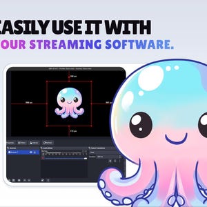 Steaming Octopus REACTIVE STREAM PET - Octopus - Twitch Widget - Hd Files - Instant ...
