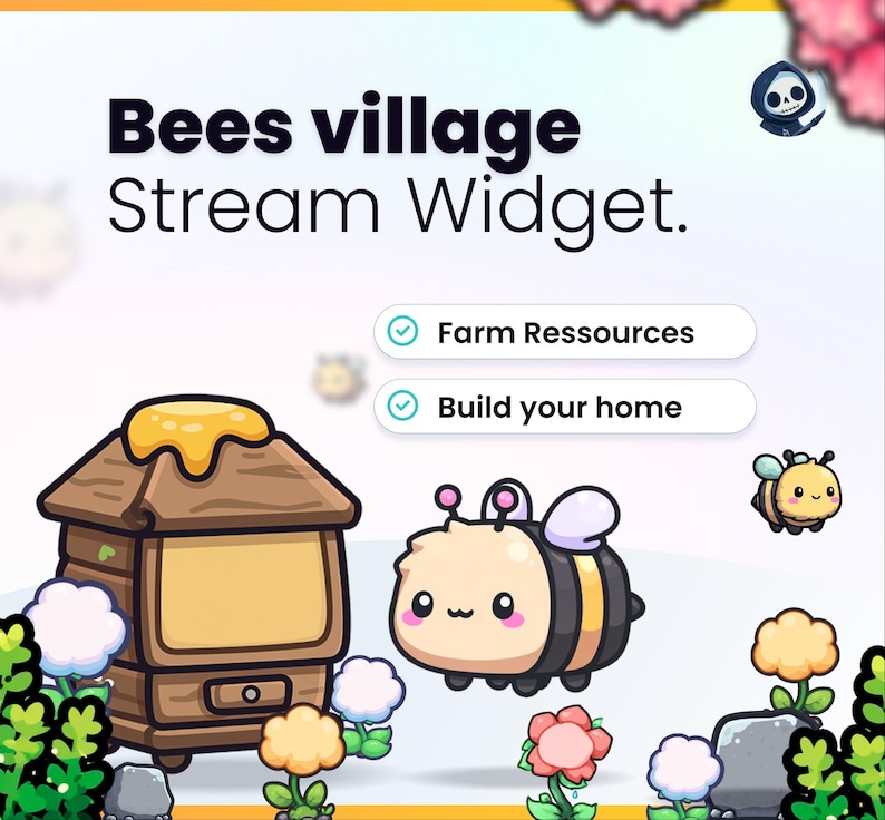 Stream Widget - Bees Village - Earn Rewards, Upgrade Your Beehive and ...