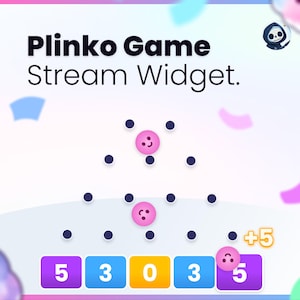 Widget de transmisión - Juego Plinko - Activador con puntos de canal, alertas y comandos - Descarga instantánea