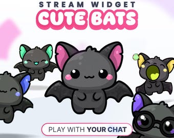 STREAM WIDGET - Bats // Twitch & YouTube - StreamElements (Instant Download)