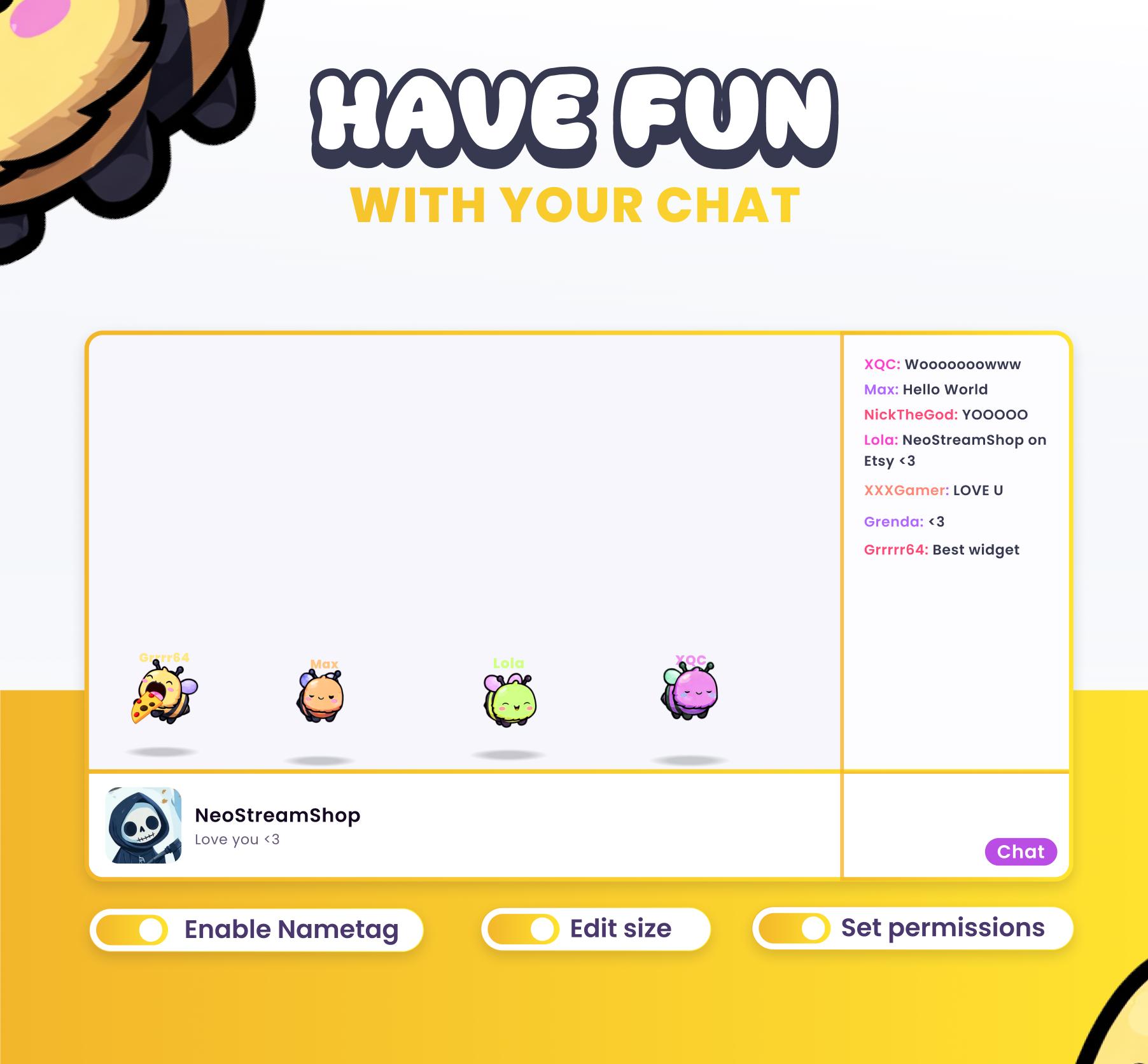 STREAM BEES WIDGET // Alerts , Channel Points , Chat // Twitch ...