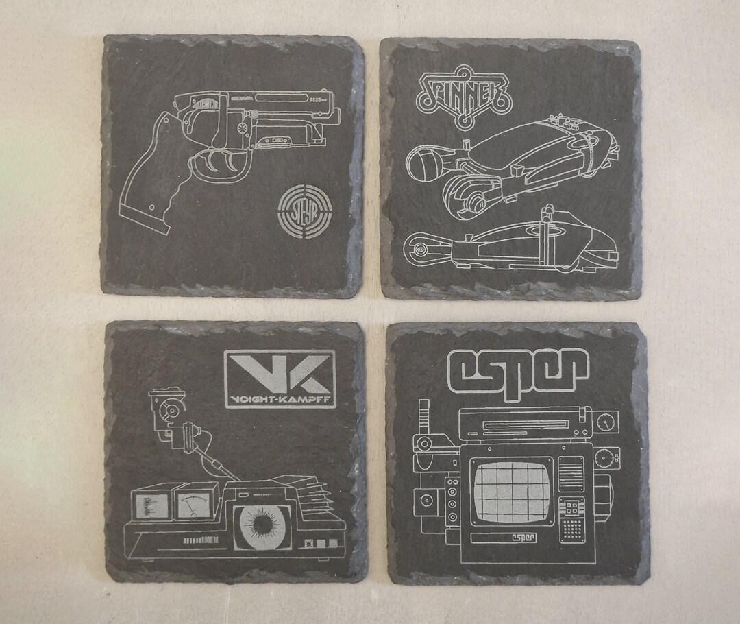 Blade Runner Equipment 4 Piece Laser Engraved Coaster Set. Etsy