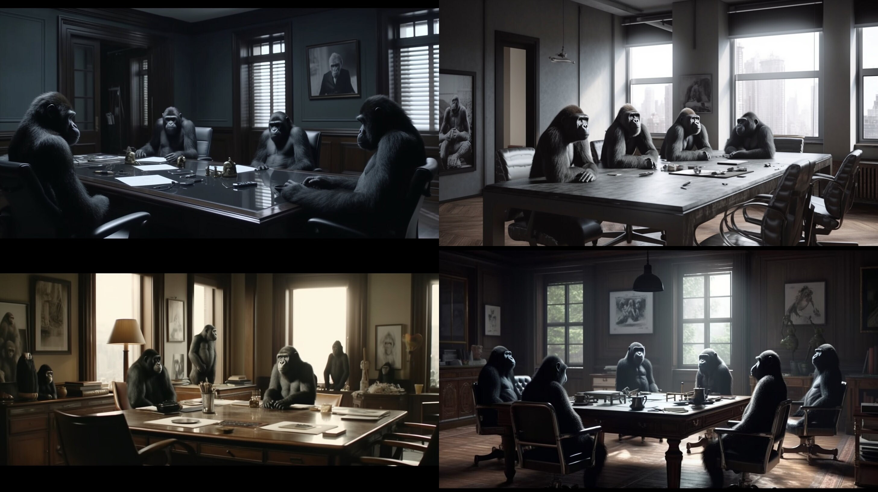 Zoom Teams 4 Fun Backgrounds Gorilla Boardroom. Zoom Backgrounds