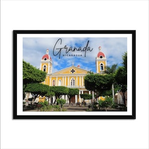 Granada Nicaragua Small Travel Postcard Print Central America Travel Art
