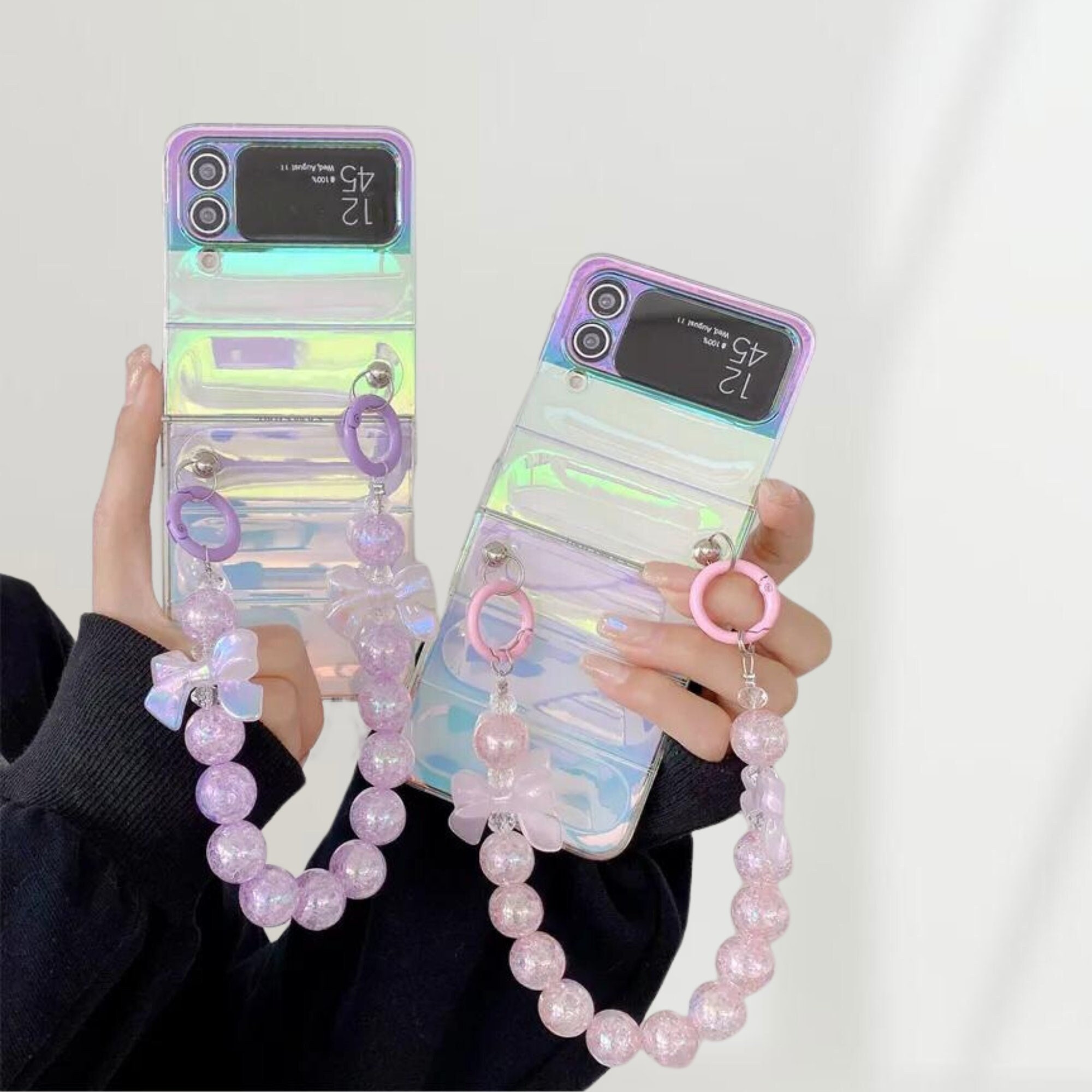 Cute Beige Pony Samsung Phone Case for Samsung Galaxy Z Flip (4G
