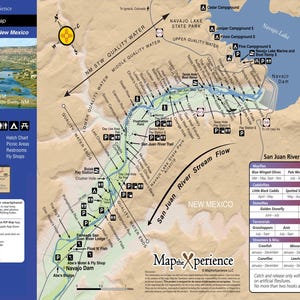 San Juan River New Mexico Fly Fishing Map | Public Access Guide
