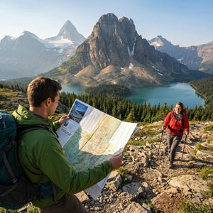 Glacier National Park Hiking Trail Map | Detailed GPS Adventure Guide