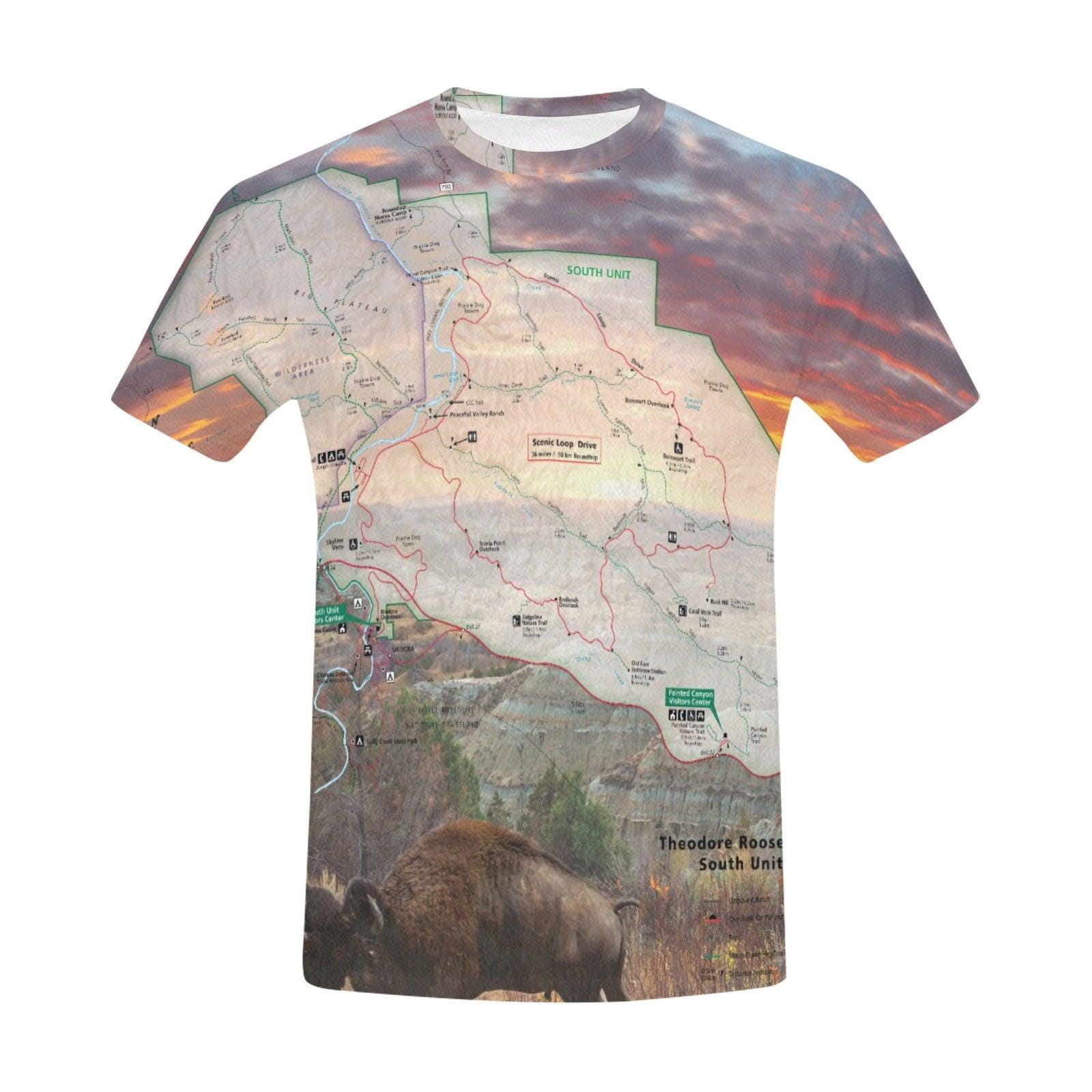 Theodore Roosevelt National Park Men's All Over Print T-shirt