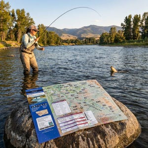 Clark Fork River Montana Fly Fishing Map | Public Access Guide