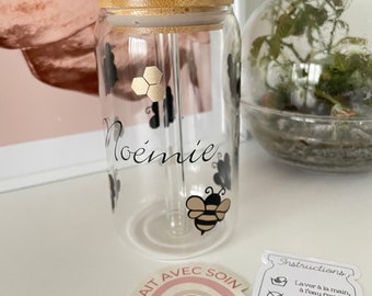 Personalisiertes Bubble Tea Glas | Biene