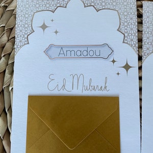 Cartes cadeau L'Eid Mubarak enveloppe