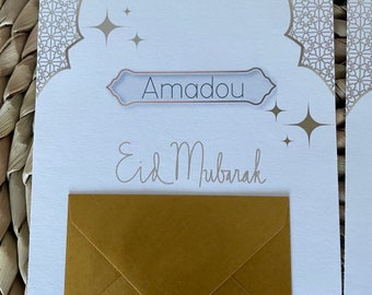 Cartes cadeau L'Eid Mubarak enveloppe