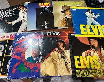 Set di dischi vintage di Elvis 8 in condizioni meravigliose!