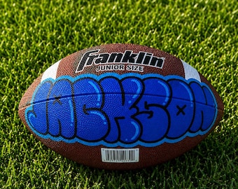 Personalized Hand-Painted Junior Football, Custom Colors