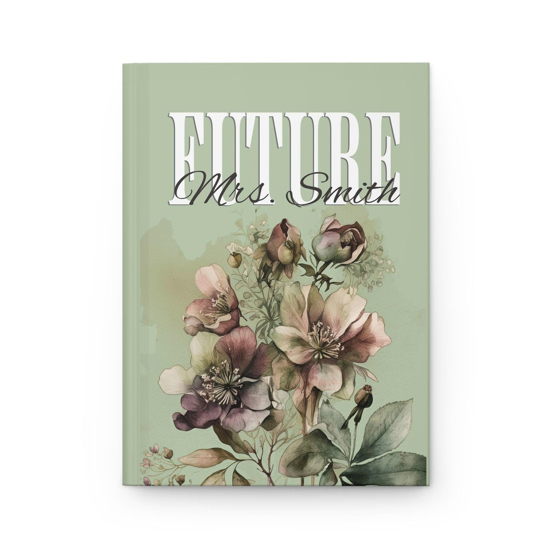 Wedding Planning Journal Matte Hardcover Sage Theme, 2025 Bride to Be