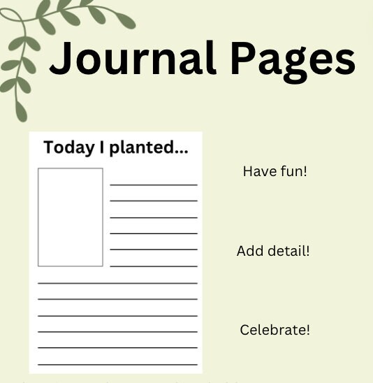 Planting Seeds - Goal Setting Workbook - Digital Download - Etsy