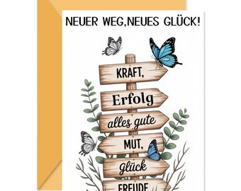 Lustige Abschiedskarte für Kollegen - Neuer Job, Ruhestand (Digitaler Download)