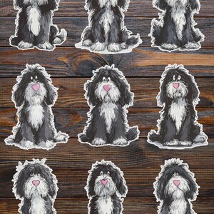 Pink Heart Puppy Dog Vinyl Die Cut Sticker Set | Funny Sticker | Laptop Sticker | Water Bottle Sticker | Notebook Sticker