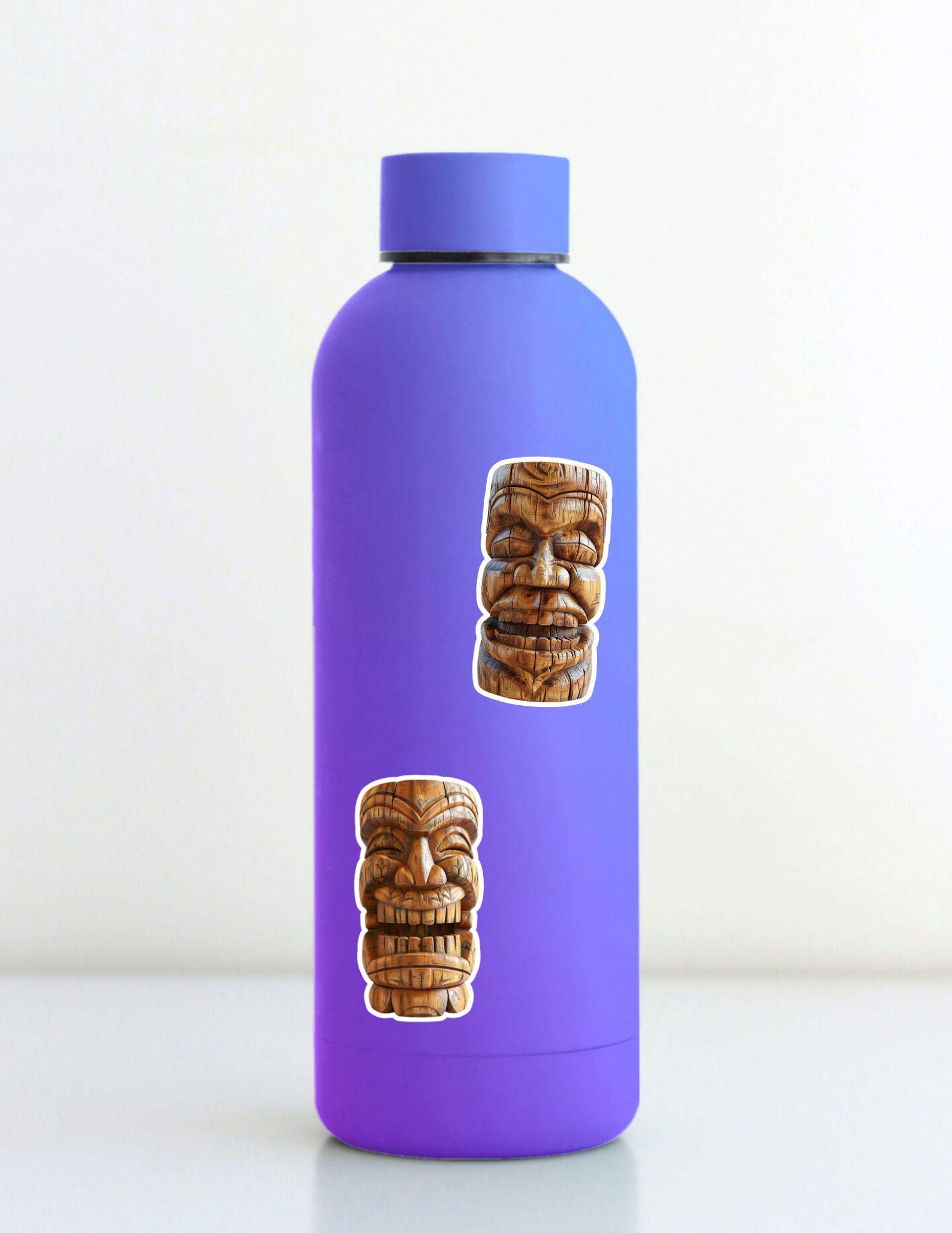 Tiki Notebook Tiki Head Die Cut Vinyl Sticker Set – for Notebook, Laptop, Water ...