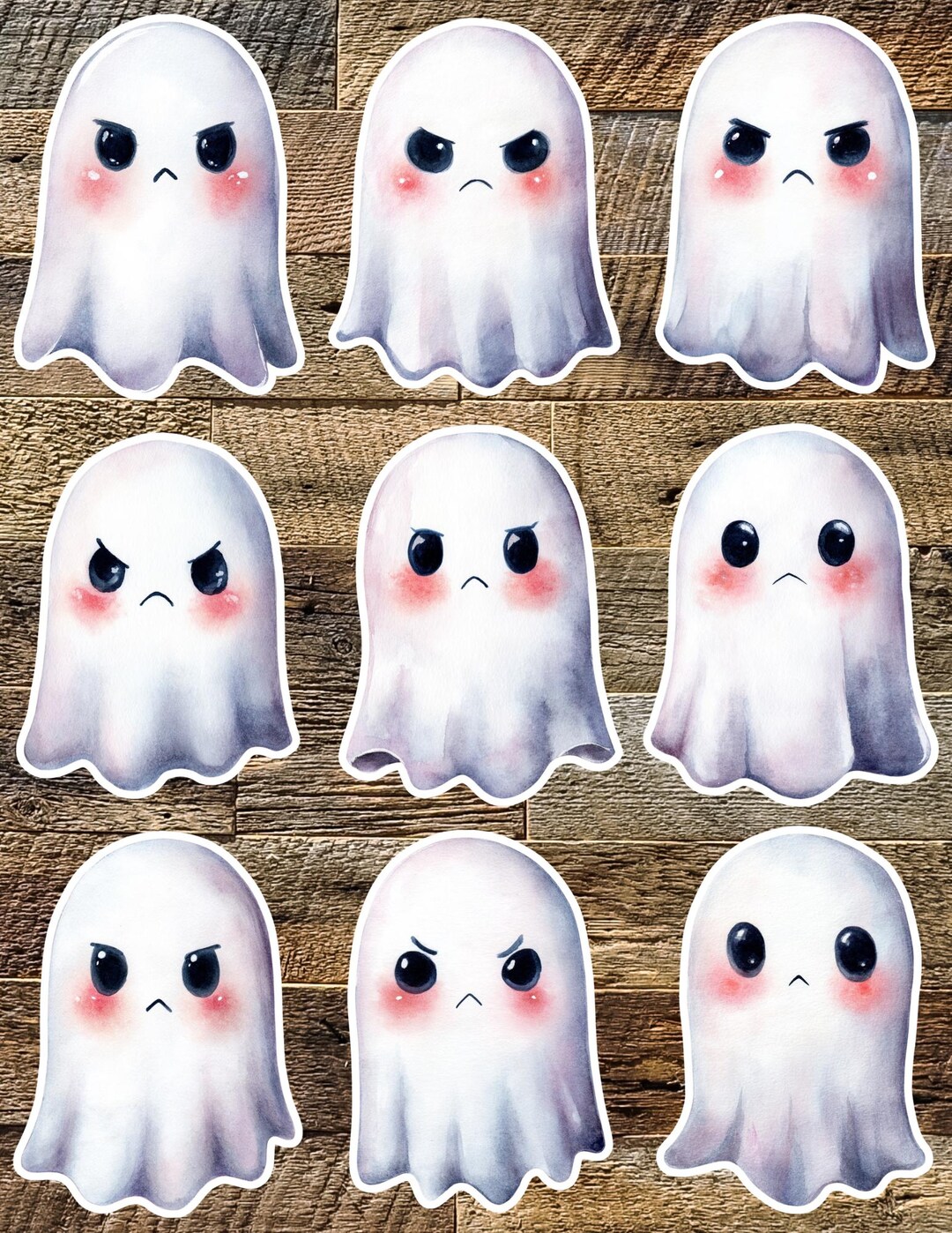 Angsty Stickers Angry Ghost Die Cut Vinyl Sticker Set | Funny Sticker | Laptop Sticker ...