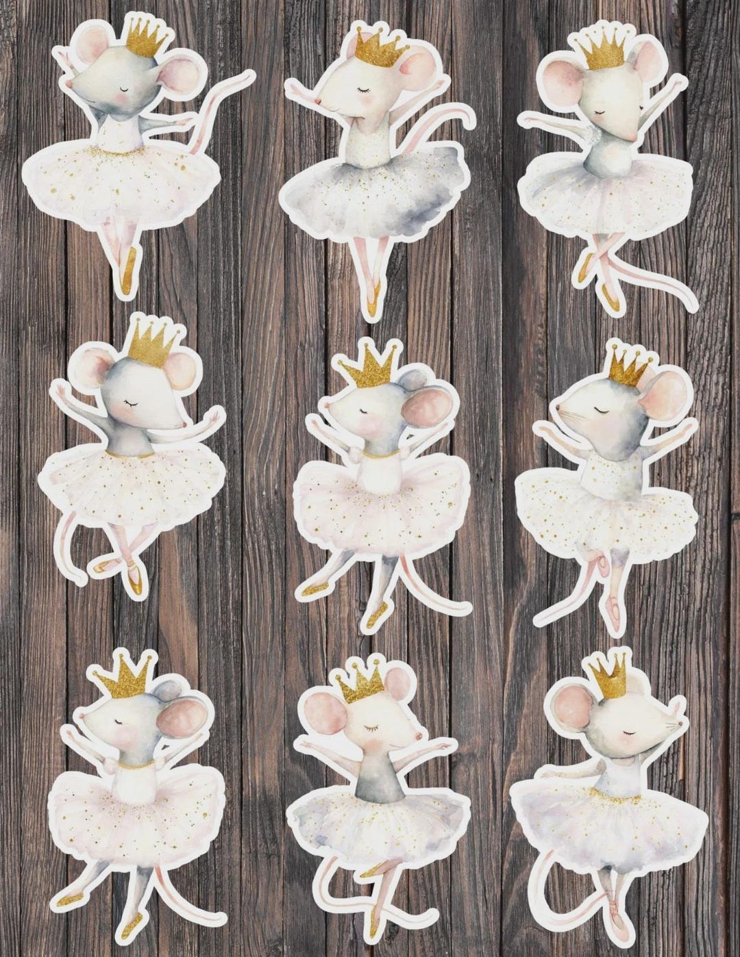 Mouse Ballerina Sticker Set | Funny Sticker | Laptop Sticker | Water ...