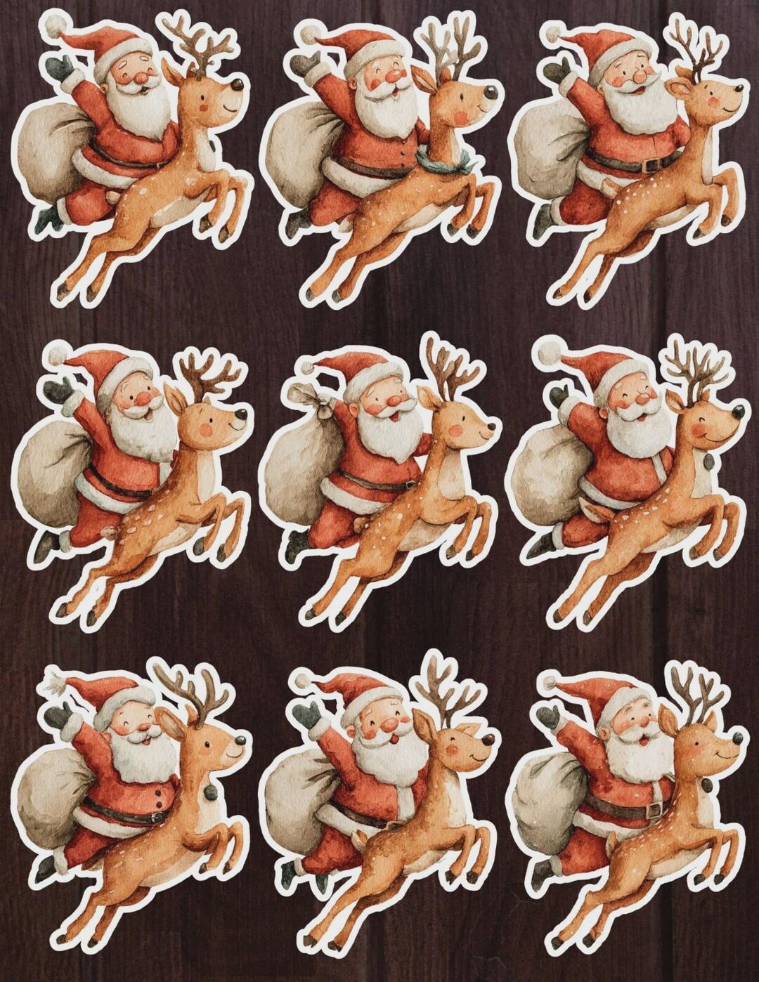 Reineer R Sticker Flying Reindeer Die Cut Vinyl Sticker Set | Funny Sticker | Laptop ...