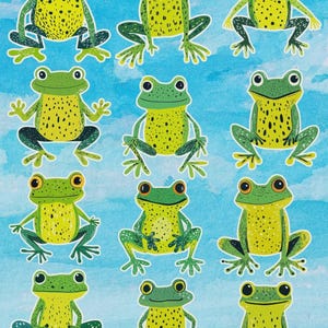Speckled Frog Vinyl Die Cut Sticker Set | Funny Sticker | Laptop Sticker | Water Bottle Sticker | Notebook Sticker