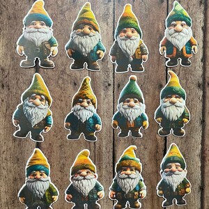 Garden Gnome Sticker Set | Funny Sticker | Laptop Sticker | Water Bottle Sticker | Notebook Sticker