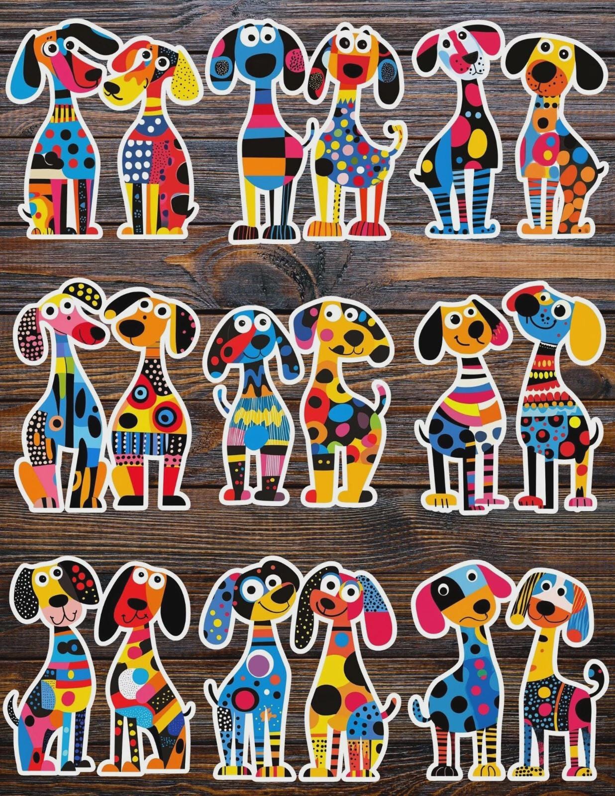 Colorful Popsicle Die Cut Vinyl Sticker Set – for Notebook, Laptop ...