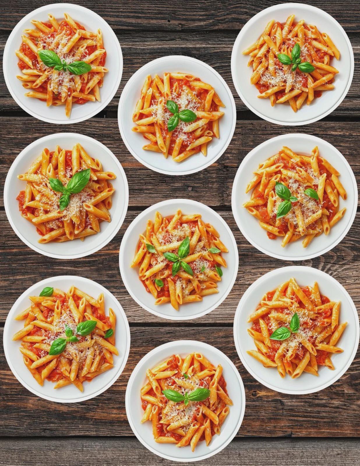 Penne Pasta Die Cut Vinyl Sticker Set – for Notebook, Laptop, Water ...