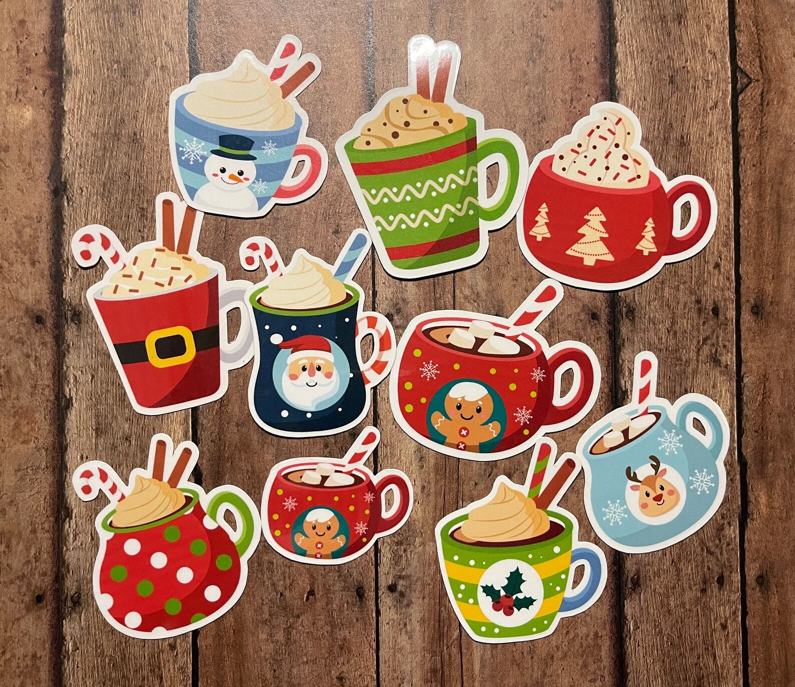 Hot Chocolate Cocoa Die Cut Vinyl Sticker Set – for Notebook, Laptop ...