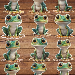 Tree Frog Die Cut Sticker Set | Funny Sticker | Laptop Sticker | Water Bottle Sticker | Notebook Sticker