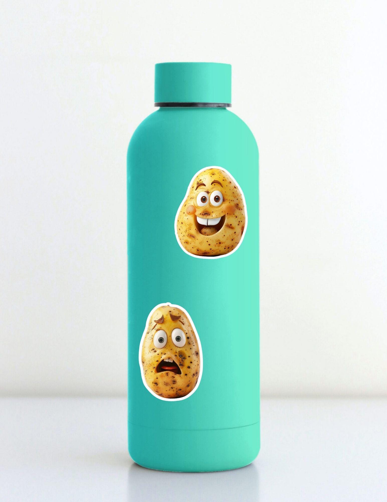 Funny Face Potato Die Cut Vinyl Sticker Set | Funny Sticker | Laptop ...