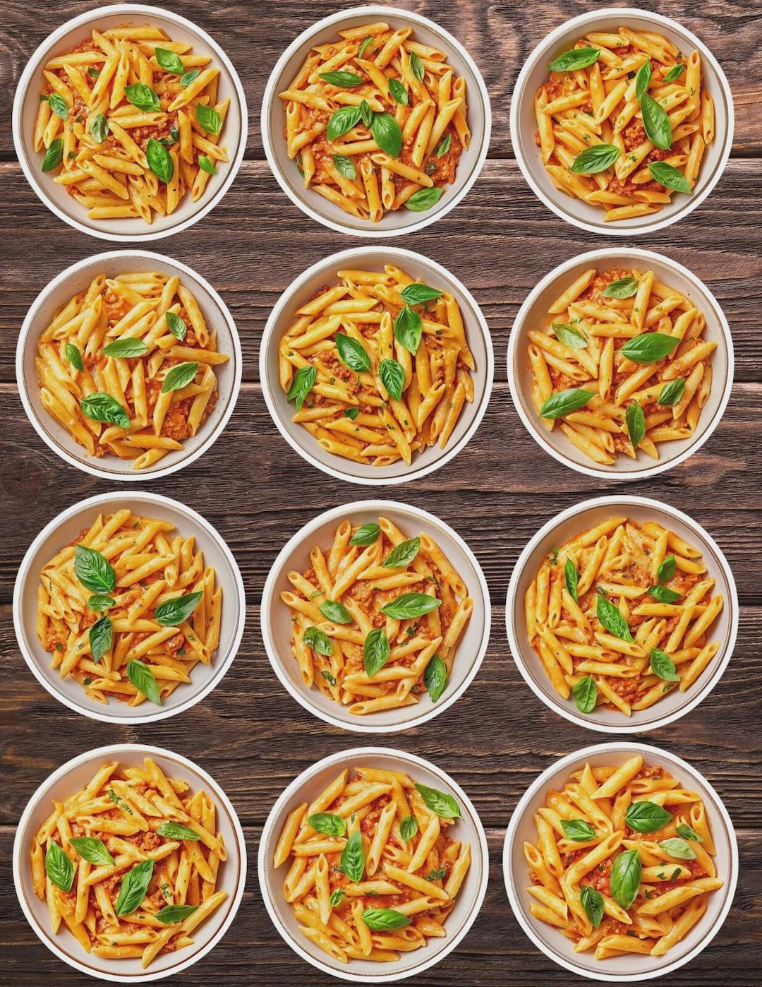 Penne Pasta Bowl Die Cut Vinyl Sticker Set – for Notebook, Laptop ...