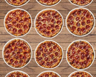 Pepperoni Pizza Die Cut Vinyl Sticker Set – For Notebook, Laptop, Water Bottle & Scrapbooking